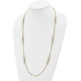 thumbnail image 2 of Gold 14K Two-tone Polished w/ .25 in ext. Fancy Link Necklace - 31.75"- Made In Italy Chain, 2 of 6