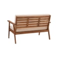 thumbnail image 5 of Linon Lathan 4-Piece Outdoor Conversation Set with Coffee Table, Loveseat & Chairs, Natural/Beige, 5 of 26