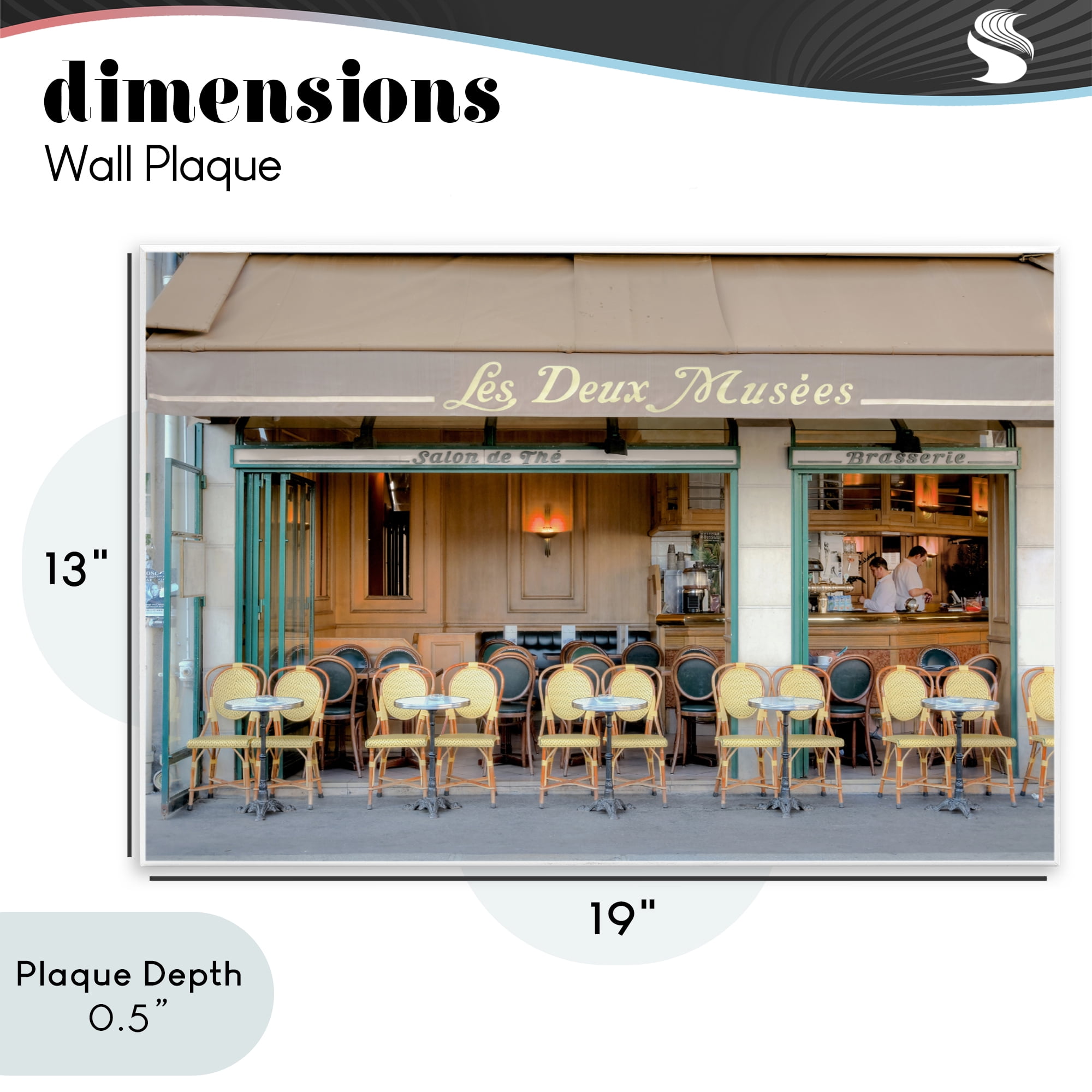 Stupell Industries Parisian Outdoor Seating Cafe Wall Plaque Art, design by Alan Blaustein