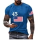 thumbnail image 1 of Mens Casual Pantalones Cortos Raya Impresión Suéter Fitness Deportes Camiseta, Poliéster Cuello Redondo Blusa para Al Aire Libre, Diario Y Primavera Verano Desgaste, 1 of 2