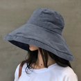 thumbnail image 2 of TRUBKH Womens Cap Cap for Women sun hat women Women Beach Hat Mens Sun Hat Beach Hats for Women Mens Hats Summer Gray One Size, 2 of 4