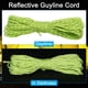 thumbnail image 4 of Cuerda de paracord reflectante de 20 pies para camping Uxcell de 3 mm de nylon, color verde claro, 2 piezas, 4 of 6