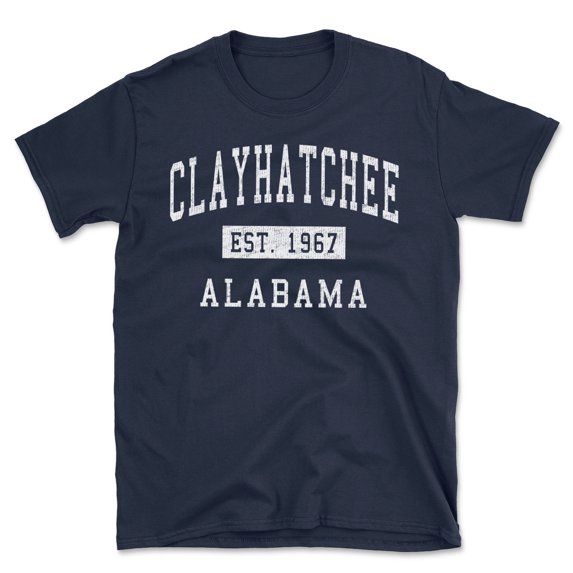 Clayhatchee Alabama Classic Established Men's Cotton T-Shirt