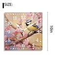 thumbnail image 2 of 10 Inch Wall Clock Battery Operated Silent Clock Decorative for Office, Kitchen, Outdoor, Living RoomTitmouse in a Blooming Cherry Orchard Design, 2 of 4