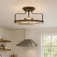 thumbnail image 3 of Hinkley Lighting - Harper - 3 Light Large Semi-Flush Mount in Transitional Style, 3 of 11