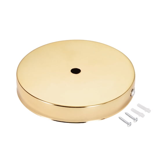 Uxcell Light Canopy Kit Wall Sconce Lamp Plate Fixture DIY 120mm 4.7Inch Champagne Gold