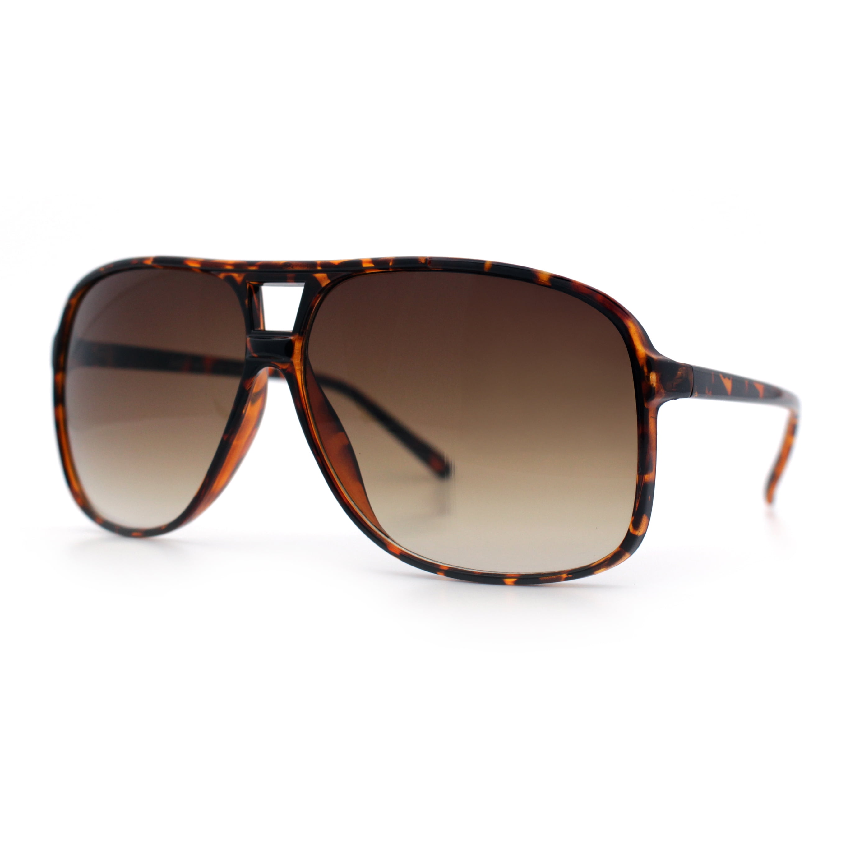 SA106 Oversize Large Thin Plastic Racer Mens Sport Sunglasses Tortoise