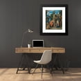 thumbnail image 4 of Follower of Paolo Caliari 20x23 Black Modern Framed Museum Art Print Titled - Elegant Figures with Halberdiers Near a Loggia, 4 of 5