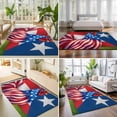 thumbnail image 4 of Large Area Rugs 5'x8', National Flag Carpet Runner Indoor Outdoor Rugs Home Decor Aesthetic, Red Blue Rooster Farmhouse Art Non Slip Mats Washable Accent Rug for Living Room Bedroom, 4 of 8