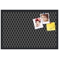 thumbnail image 2 of PinPix 30x20 Custom Cork Bulletin Board Quatrefoil Black Poster Board Has a Fabric Style Canvas Finish, Framed in Quatrefoil Black, by ArtToFrames (PinPix-116), 2 of 6