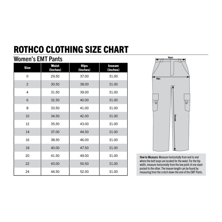 Rothco EMT Pants Black 5XL
