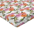 thumbnail image 2 of Ambesonne Hummingbird Fitted Sheet 2 Pcs Set, Blossoms on Branches, Twin, Multicolor, 2 of 3