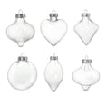 thumbnail image 1 of 6 bolas decorativas transparentes rellenables para Navidad, ideales para proyectos de manualidades y decoración., 1 of 8