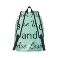 thumbnail image 2 of Naloa Not All Those Who Wander Are Lost1 Canvas Backpack for Men Women Rucksack Casual Travel Daypack College Tote Satchel Bookbag for Teens-Medium, 2 of 7