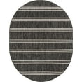 thumbnail image 2 of Jill Zarin Outdoor Collection Area Rug - Anguilla (7' 10" x 10' Oval Charcoal/Ivory), 2 of 5