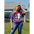 thumbnail image 2 of Half Butterfly Half Daisy Tie Dye Spiral Women -Image by Shutterstock, Female Medium, 2 of 4