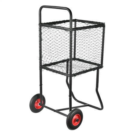 Rolling Softball Caddy Cart, Portable Baseball Cart, Gym Club Equipment for Team Practices