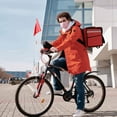 thumbnail image 3 of CIMAXIC Portable Red Cycling Flag with Strong Fiberglass Pole for Bike Tail Warning and Decor, 3 of 8