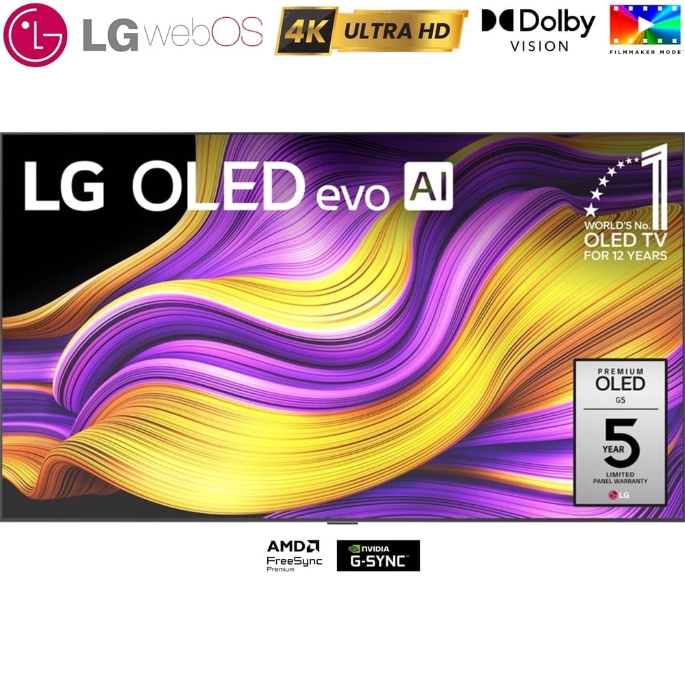 LG G1 55 inch Class with Gallery Design 4K Smart OLED evo TV w/AI