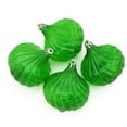 thumbnail image 4 of Northlight 4ct Transparent Onion Drop Shatterproof Christmas Ornament Set 4.5" - Red, 4 of 6
