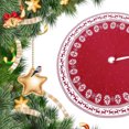 thumbnail image 4 of Wosthever de árbol de Navidad tejida para árboles de Navidad, cubierta de Base, alfombrilla, decoración para el hogar, fiesta, suministros de Kits de decoración para fiestas 90cm, 4 of 6