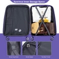thumbnail image 6 of Expandable Hardshell Suitcase Set(20"24"28"), Luggage Sets 3 Piece with 360° Double Spinner Wheels,  Lightweight Durable Suitcase Set with  TSA Lock  for Travel, Jurney, Purple, 6 of 9