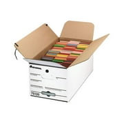 Universal - Economy Storage Box Tie Close Ltr Fiberboard White 4/Carton "Product Category: File Folders Portable & Storage Box Files/Record Storage Boxes"