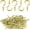 Gold, variant on 1/2 Inch Small Screw Hooks, 120 Pcs Rust-Resistant Coated Steel Mini Twist-in Hooks for Hanging Plants, Lights, Ornaments, Jewelry – Indoor & Outdoor Use