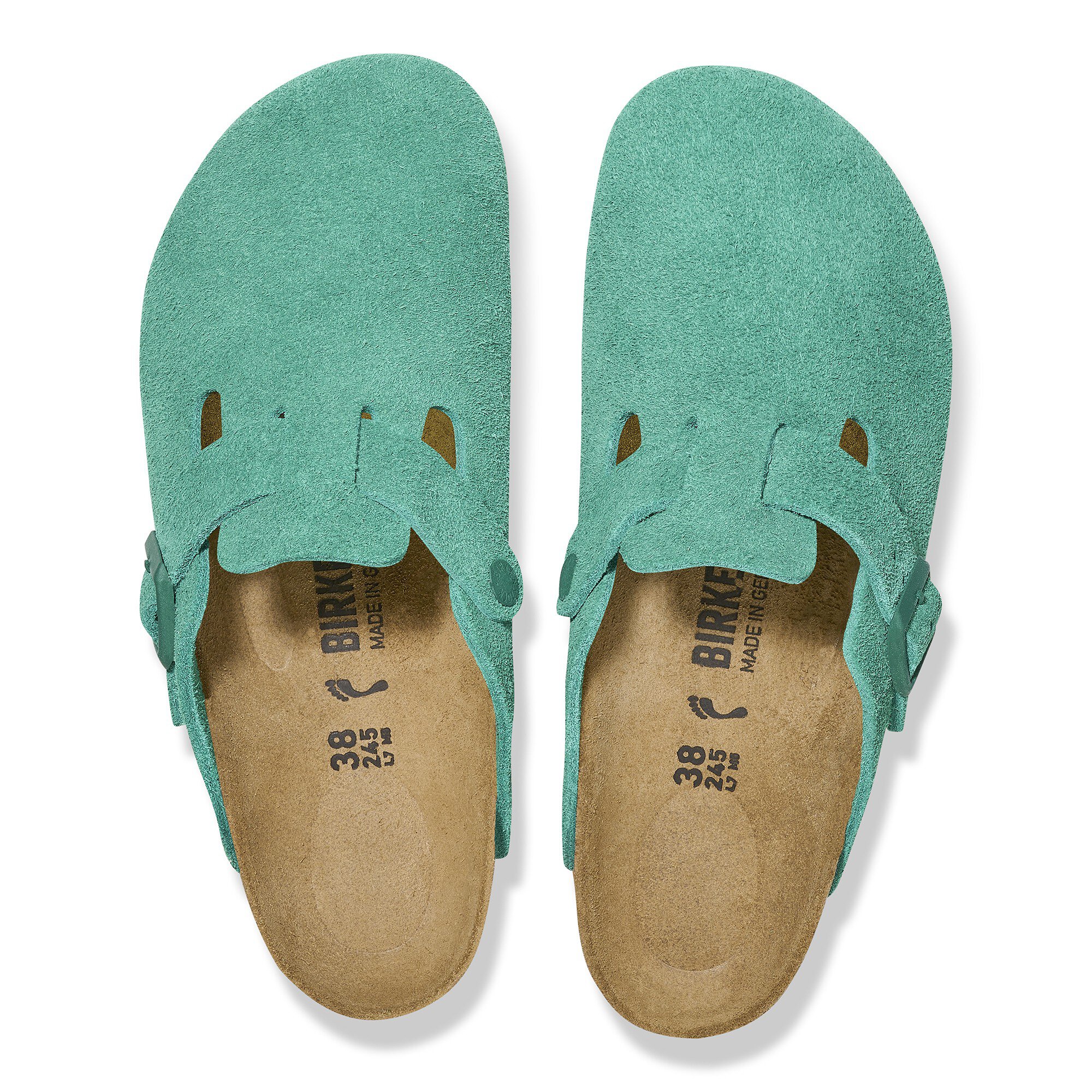 BIRKENSTOCK Boston BS サンド 37 Birkenstock Boston BS Narrow Suede Clog, 37, Green - Walmart.com