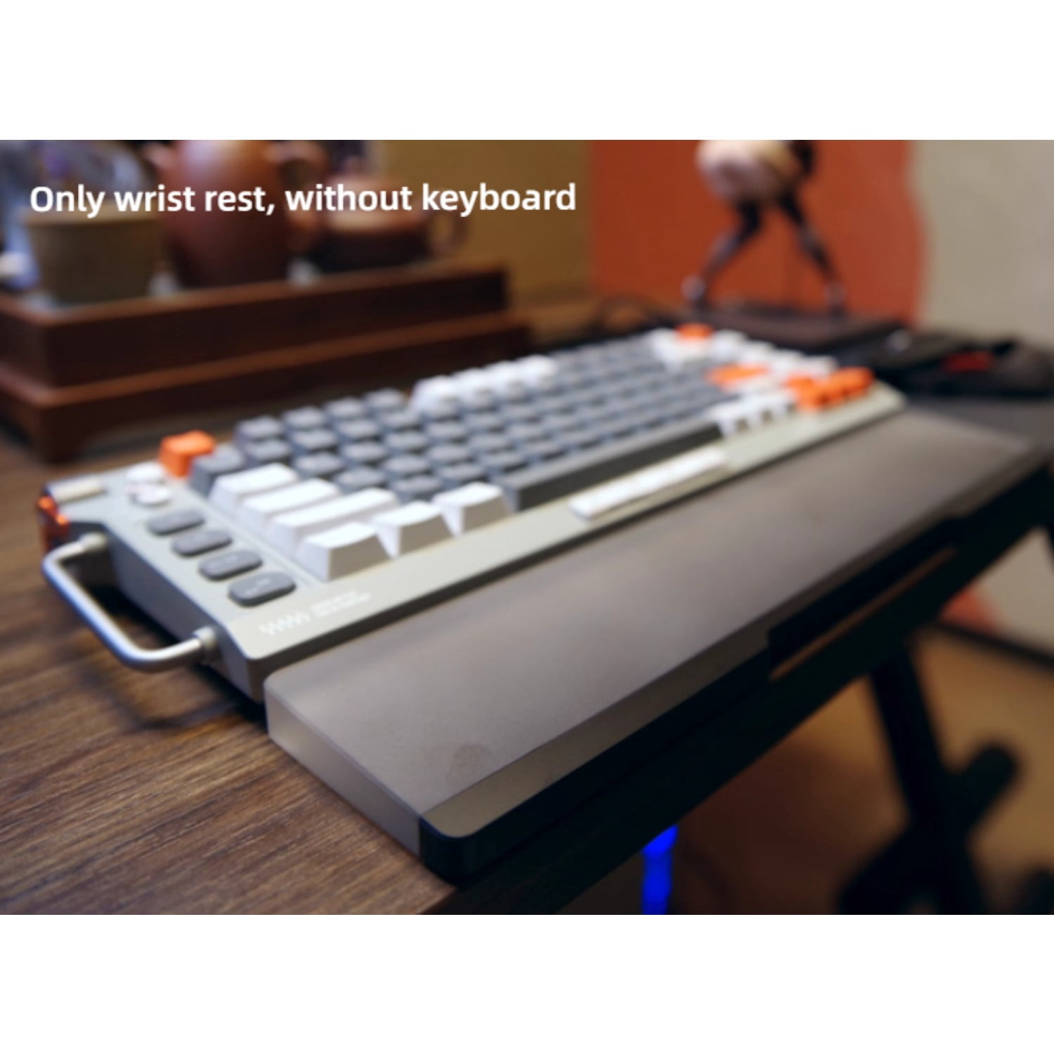 Ergonomic Wrist Rest for Field75 Keyboard, Acrylic Construction for Typing Comfort