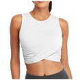 thumbnail image 2 of Pimelu Tank Top for Women Workout Tops for Women Casual Solid Breathable Sports Yoga Cropped Tank Tops Summer Plus Size Round Neck Sleeveless Shirt Blouses Womens Tank Tops Summer, 2 of 7