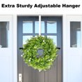 thumbnail image 2 of White Adjustable Wreath Hanger for Front Door, No-Drill Over The Door Hook Holds 20lbs for Seasonal Decor, 2 of 8