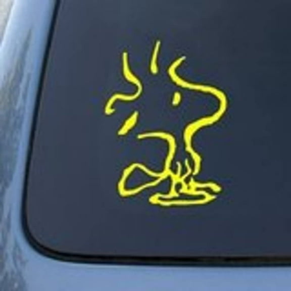 Woodstock 6 Inch Vinyl Car Decal – Yellow Bird Charlie Brown Snoopy Show Sticker for Truck, Car, Tumbler, Cup, Laptop, Decor, Locker, Table, Window