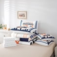 thumbnail image 5 of Erosebridal Sport Football Bedding Sets Twin Size,Stripes Comforter Sets with Sheets,Room Decorative,Reversible,Breathable,7-Piece, 5 of 5