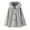 Grey, variant on Mercatoo Kids Girls Wool Blend Solid Color Long Coat Toddler 𝐅aux F𝐮r Hood Button Down Pocket Dress Outwear Winter Jacket