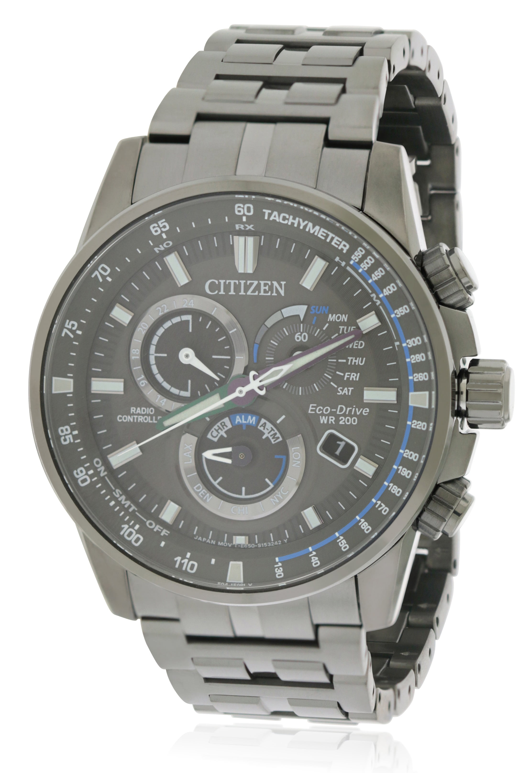 CITIZEN Citizen PCAT Grey Dial Stainless Steel Men's Watch AT412752H
