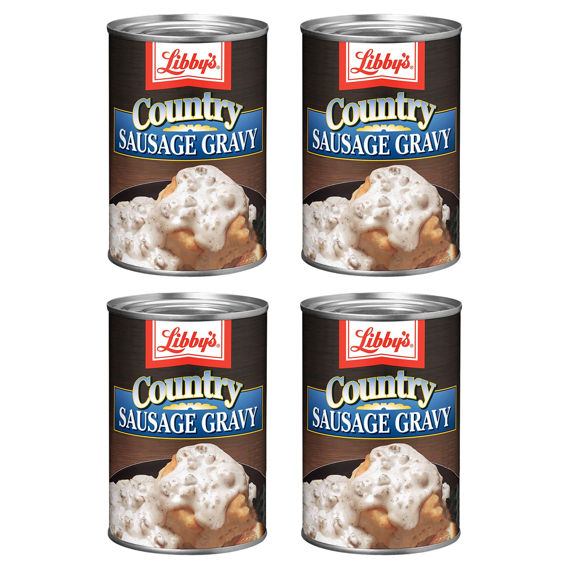 (4 pack) Libby's Country Sausage Gravy, Canned Sausage Gravy, 15 Oz