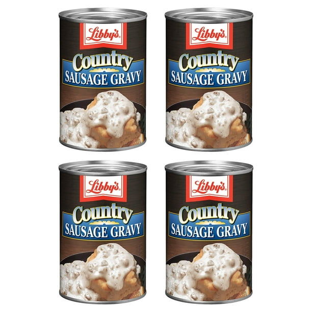 (4 pack) Libby's Country Sausage Gravy, Canned Sausage Gravy, 15 Oz