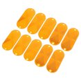thumbnail image 1 of OULII 10Pack Oval Plastic Reflectors for Mailbox Post Enhances Nighttime Visibility 11.8x2x0.2in, 1 of 8
