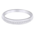 thumbnail image 2 of AFFY Princess Shape White Natural Diamond Eternity Men's Band Ring In 10k White Gold (0.50 cttw) Ring Size-14, 2 of 2