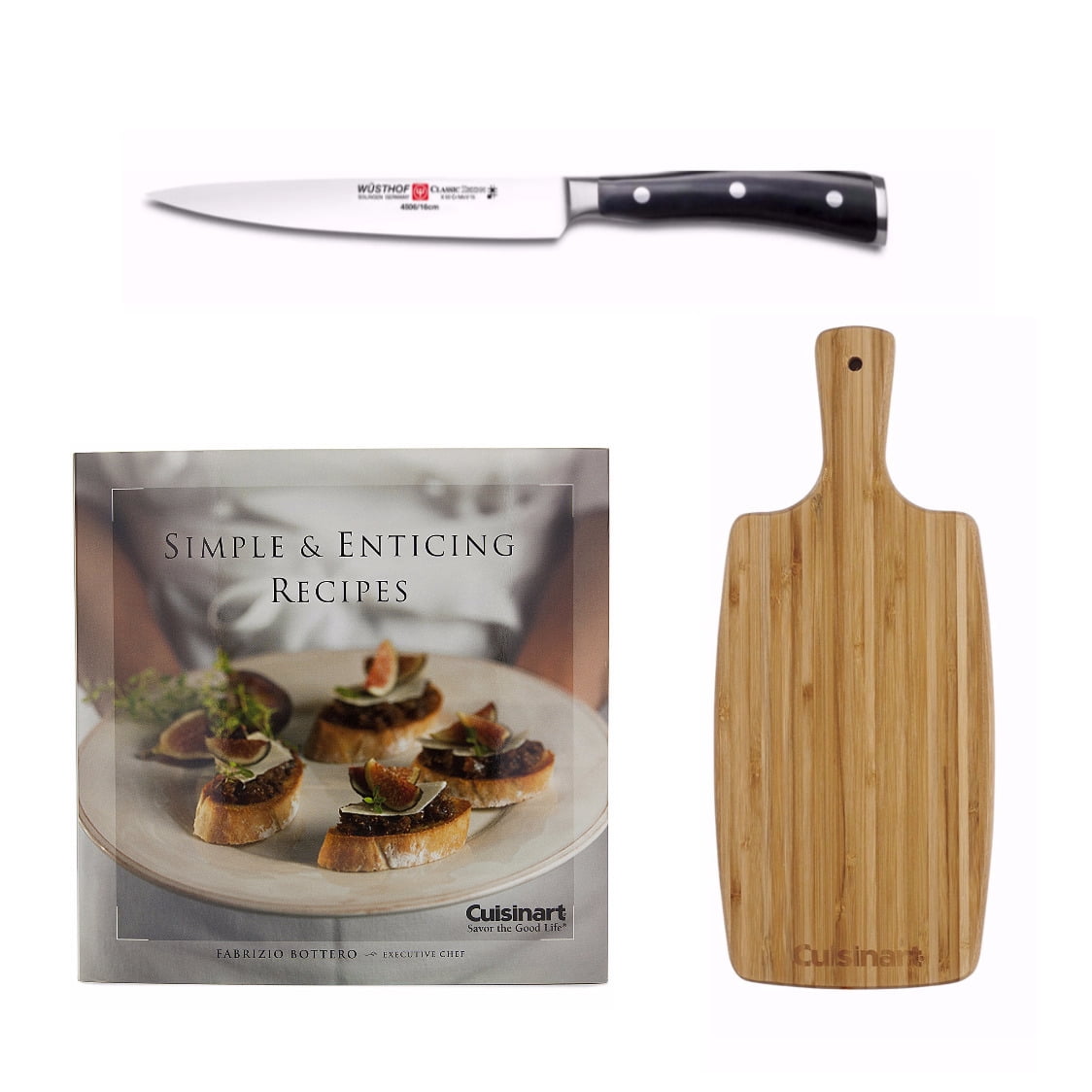 Wusthof 4506 7 16 Classic Ikon 6 Inch Utility Knife With Cutting Board And Book Walmart Com Walmart Com