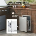 thumbnail image 4 of VEVOR 16Wx22Hx16D Propane Tank Drawer Stainless Steel Pull Out Trash Drawer with Handle, 4 of 12