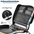 thumbnail image 4 of FORMRS Zipper Binder with Shoulder Strap 2-inch Ring 500 Sheet Capacity File Bag, Green Floral, 4 of 5