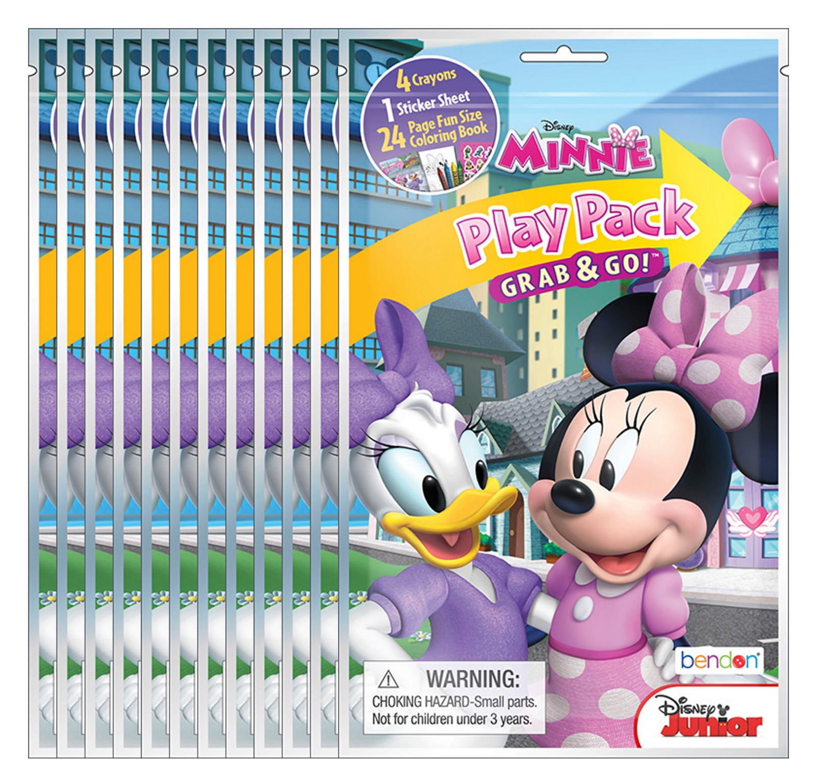 Pack of 12 Bendon Disney Minnie Mouse Grab and Go Play Packs 