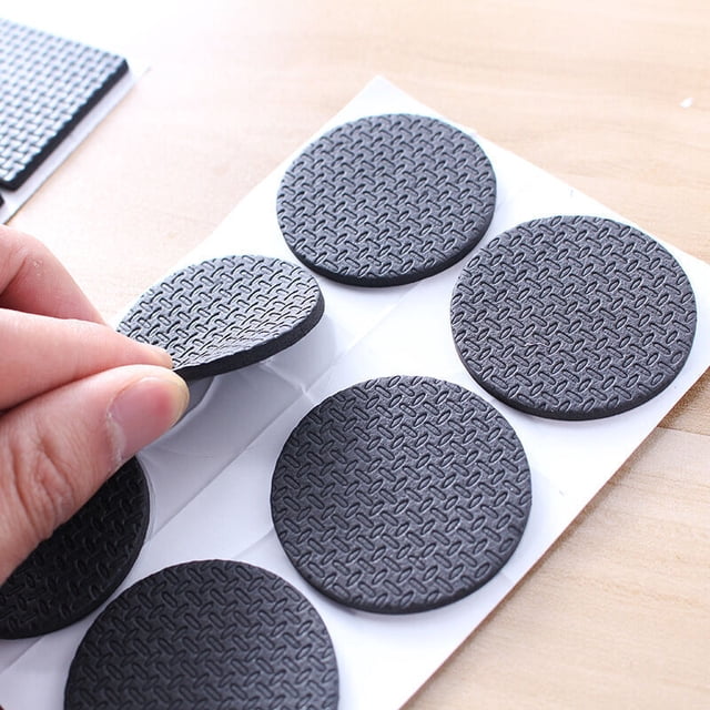 Non-Slip Rubber Pads – Premium Adhesive Floor Protectors – 24 pcs 50 mm – Compatible with All Furniture Types