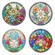 thumbnail image 1 of 4 Manteles Individuales Redondos Antideslizantes de Acrílico con Pintura Artística de Diamantes para Decoración de Mesa B, 1 of 5