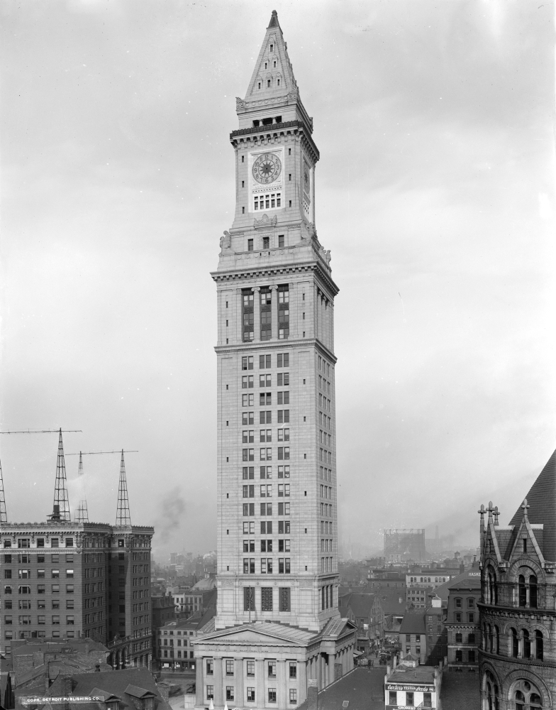 Boston Custom House. Nthe Custom House In Boston Massachusetts Built In