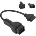 thumbnail image 4 of Car Diagnostic Cable 12 Pin to 16 Pin OBD2 Connector Adapter Extension Car Accessories for Renault, 4 of 5