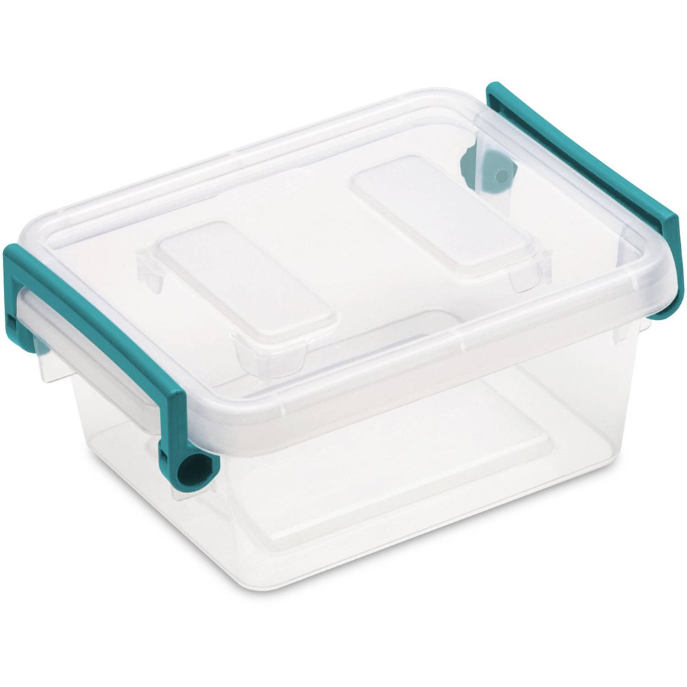 Sterilite 1.2 qt Modular Latch Box, Teal Sachet (Available in Case of 6