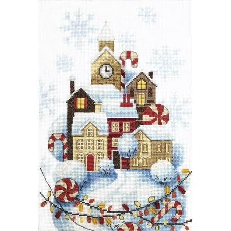 UPC: 4823069639426 | BT-257C Counted cross stitch kit Crystal Art Gingerbread house